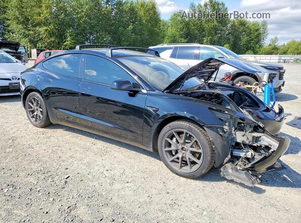 5YJ3E1EB9NF337578 2022 TESLA MODEL Black Առջևի աջ