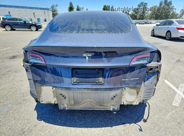 5YJ3E1EB9NF345759 2022 TESLA MODEL Угольный Вид сзади