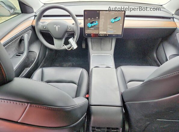 5YJ3E1EB9NF345759 2022 TESLA MODEL Угольный Вид панели приборов