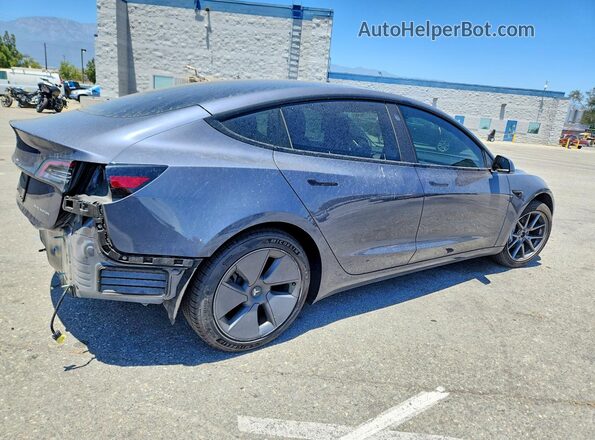 5YJ3E1EB9NF345759 2022 TESLA MODEL Угольный Задняя правая четверть