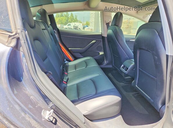 5YJ3E1EB9NF345759 2022 TESLA MODEL Угольный Вид задних сидений