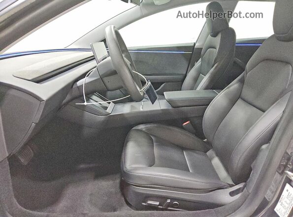 5YJ3E1EB9RF750459 2024 TESLA MODEL Угольный Вид салона спереди
