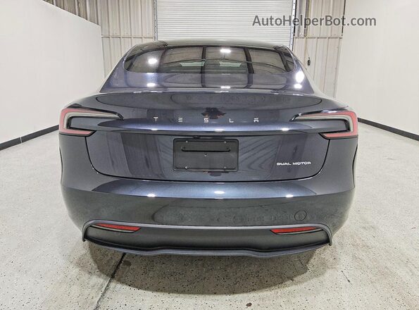 5YJ3E1EB9RF750459 2024 TESLA MODEL Угольный Вид сзади
