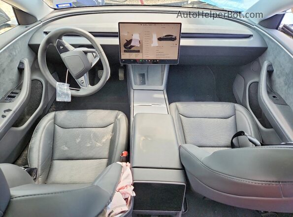 5YJ3E1EB9RF812457 2024 TESLA MODEL Угольный Вид панели приборов