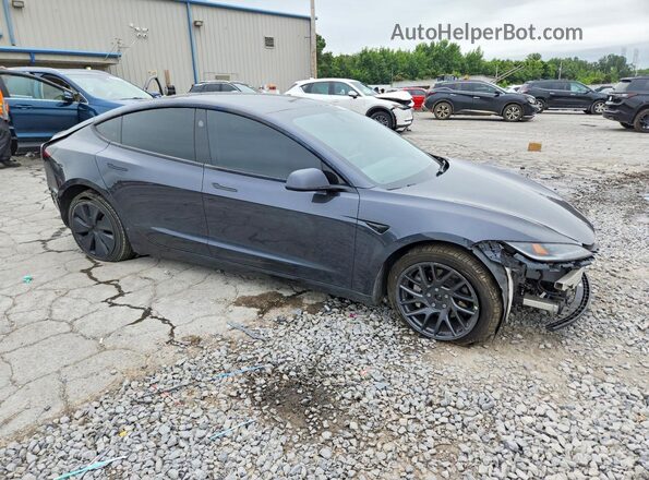 5YJ3E1EB9RF822177 2024 TESLA MODEL Серый Передняя правая четверть