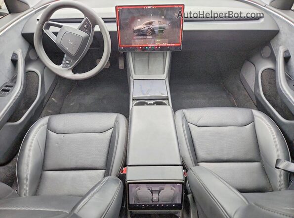5YJ3E1EB9RF822177 2024 TESLA MODEL Серый Вид панели приборов