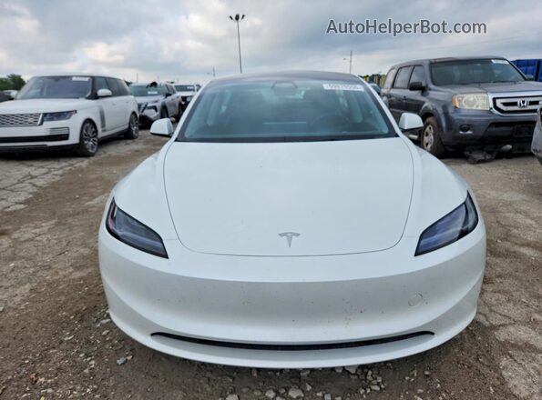 5YJ3E1EB9SF007855 2025 TESLA MODEL Белый Вид спереди