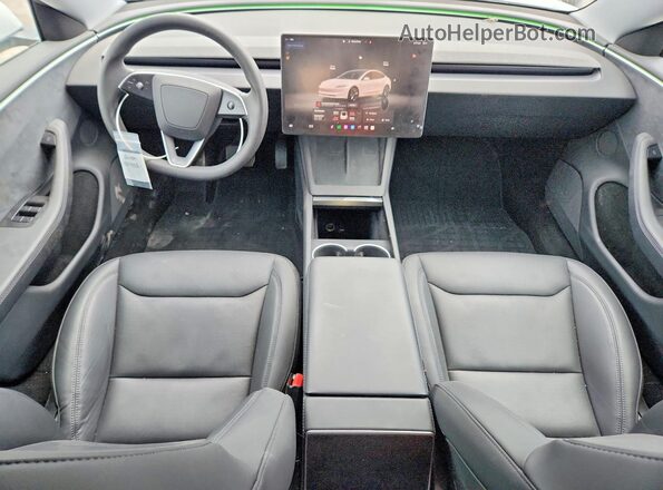 5YJ3E1EB9SF007855 2025 TESLA MODEL Белый Вид панели приборов