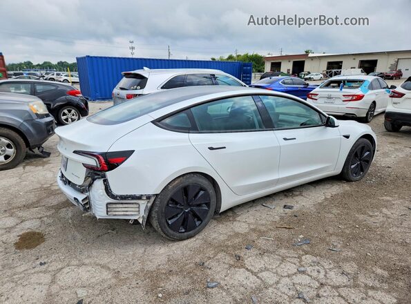 5YJ3E1EB9SF007855 2025 TESLA MODEL Белый Задняя правая четверть