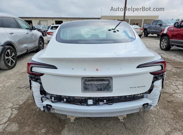 5YJ3E1EB9SF007855 2025 TESLA MODEL Белый Вид сзади