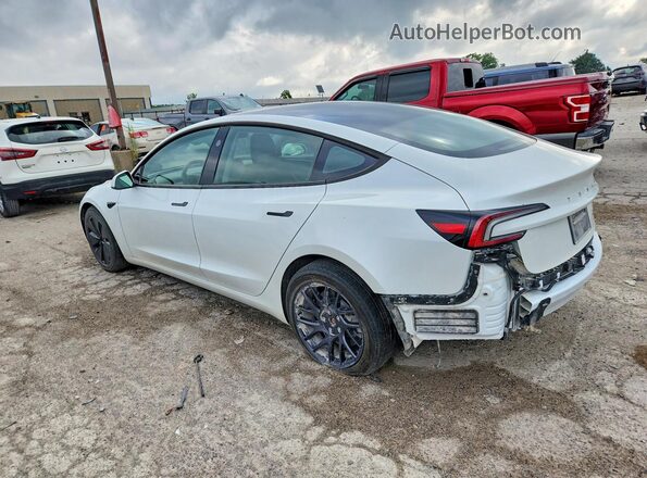 5YJ3E1EB9SF007855 2025 TESLA MODEL Белый Задняя левая четверть