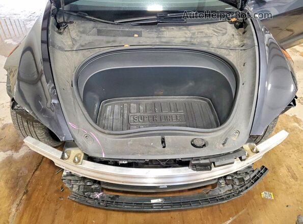 5YJ3E1EB9SF889321 2025 TESLA MODEL Серый Вид задней части салона