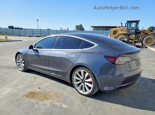 5YJ3E1EBXJF079372 2018 TESLA MODEL Gray Հետևի ձախ
