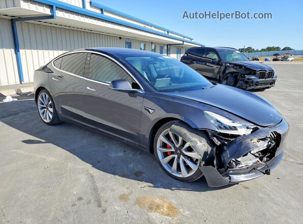 5YJ3E1EBXJF079372 2018 TESLA MODEL Gray Առջևի աջ