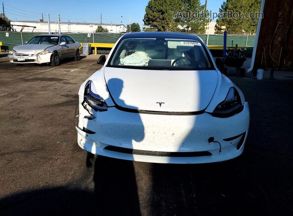5YJ3E1EBXJF081400 2018 TESLA MODEL Белый Вид спереди
