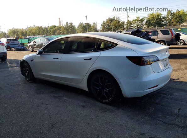 5YJ3E1EBXJF081400 2018 TESLA MODEL Белый Задняя левая четверть