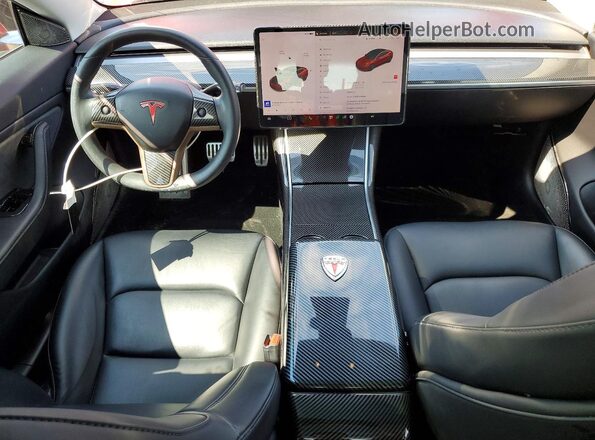 5YJ3E1EBXJF129686 2018 TESLA MODEL Red წინა პანელის ხედი