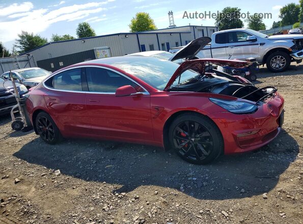 5YJ3E1EBXJF129686 2018 TESLA MODEL Red წინა მარჯვენა
