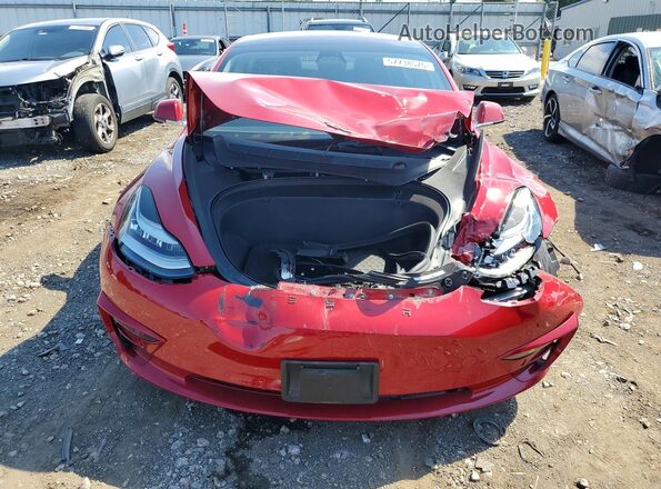 5YJ3E1EBXJF129686 2018 TESLA MODEL Red წინა ხედი