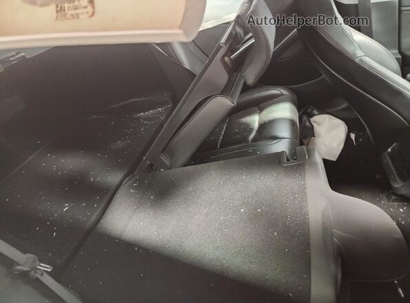 5YJ3E1EBXKF210995 2019 TESLA MODEL Blue Rear seats view