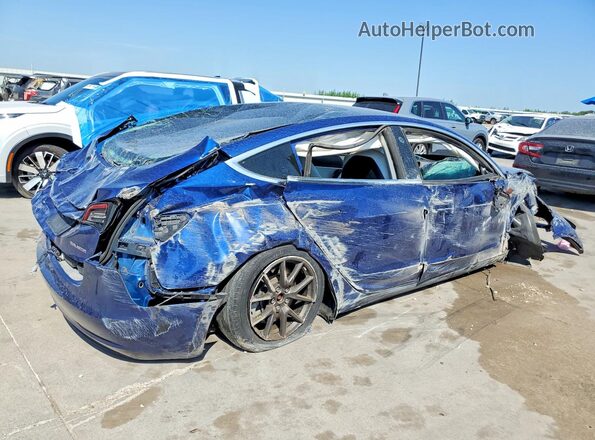 5YJ3E1EBXKF437121 2019 TESLA MODEL Blue Հետևի աջ