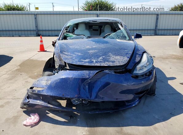 5YJ3E1EBXKF437121 2019 TESLA MODEL Blue Դիմացի տեսք