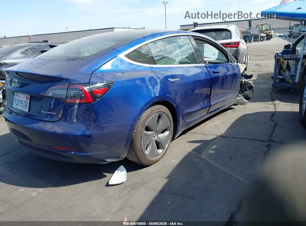 5YJ3E1EBXKF450516 2019 TESLA MODEL 3 Blue Rear right