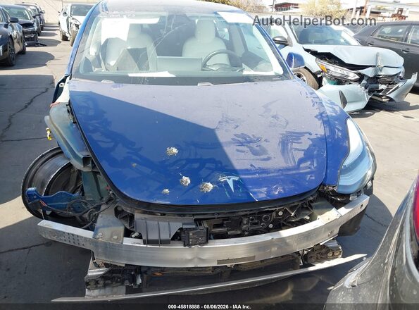 5YJ3E1EBXKF450516 2019 TESLA MODEL 3 Blue Rear interior view