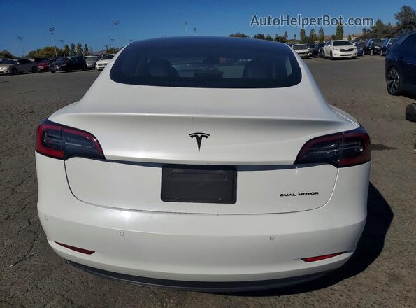 5YJ3E1EBXLF637580 2020 TESLA MODEL White უკანა ხედი