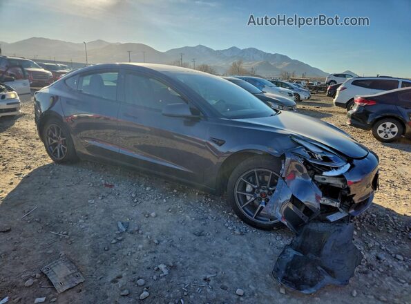 5YJ3E1EBXMF836727 2021 TESLA MODEL Gray Delantero derecho