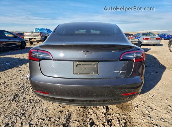 5YJ3E1EBXMF836727 2021 TESLA MODEL Gray Vista trasera
