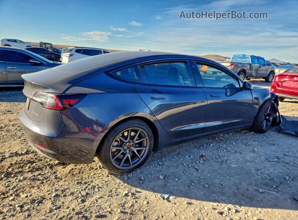 5YJ3E1EBXMF836727 2021 TESLA MODEL Gray Trasero derecho