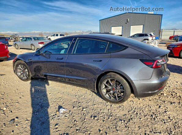 5YJ3E1EBXMF836727 2021 TESLA MODEL Gray Trasero izquierdo