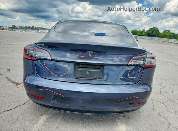 5YJ3E1EBXNF103353 2022 TESLA MODEL Charcoal უკანა ხედი