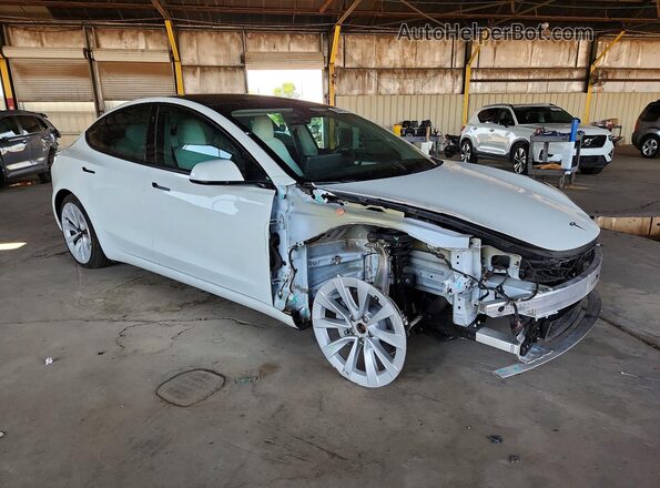 5YJ3E1EBXNF138846 2022 TESLA MODEL White Առջևի աջ