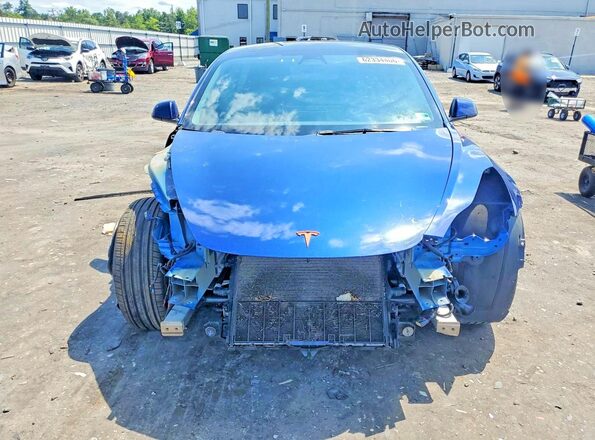 5YJ3E1EBXNF246691 2022 TESLA MODEL Blue Դիմացի տեսք