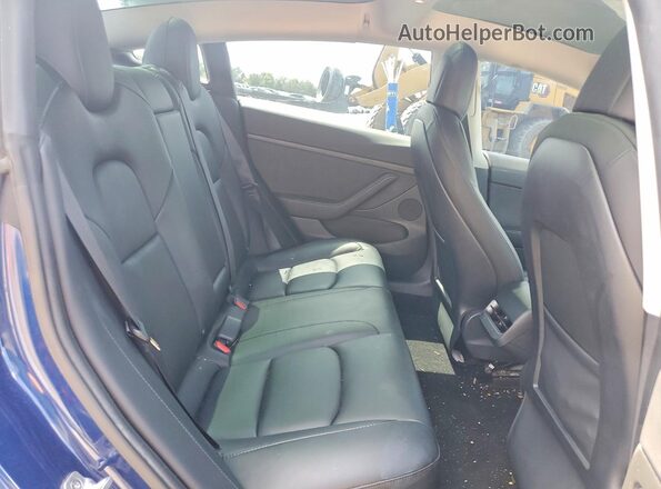 5YJ3E1EBXNF246691 2022 TESLA MODEL Blue Հետևի նստատեղերի տեսք