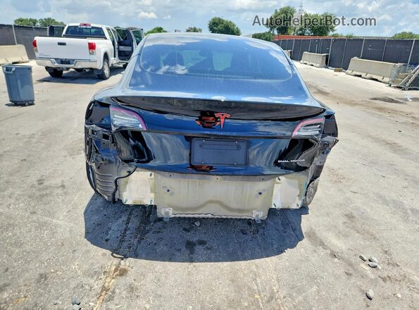 5YJ3E1EBXNF273163 2022 TESLA MODEL Black Widok z tyłu