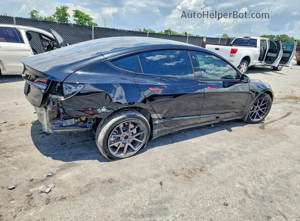 5YJ3E1EBXNF273163 2022 TESLA MODEL Black Tył prawy