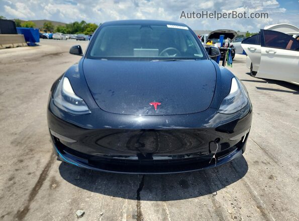 5YJ3E1EBXNF273163 2022 TESLA MODEL Black Widok z przodu