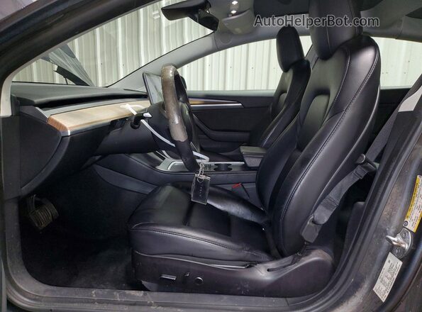 5YJ3E1EBXNF288097 2022 TESLA MODEL Gray Front interior view