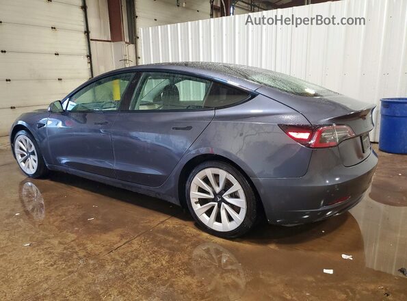 5YJ3E1EBXNF288097 2022 TESLA MODEL Gray Rear left