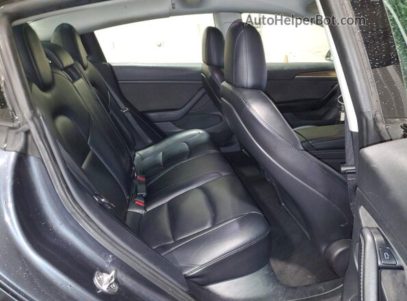 5YJ3E1EBXNF288097 2022 TESLA MODEL Gray Rear seats view