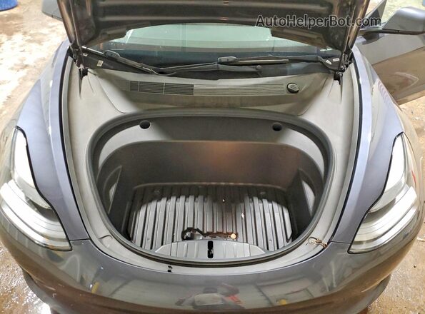 5YJ3E1EBXNF288097 2022 TESLA MODEL Gray Rear interior view