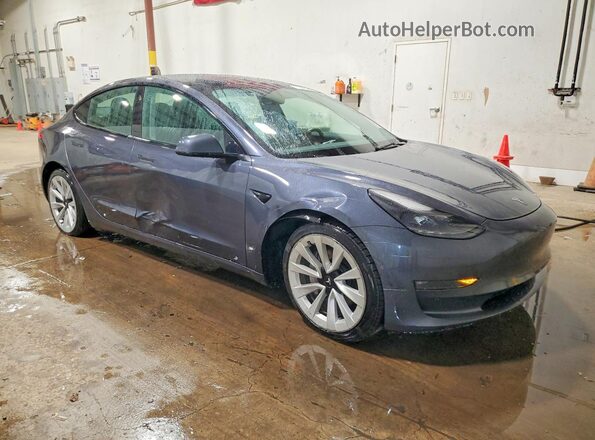 5YJ3E1EBXNF288097 2022 TESLA MODEL Gray Front right