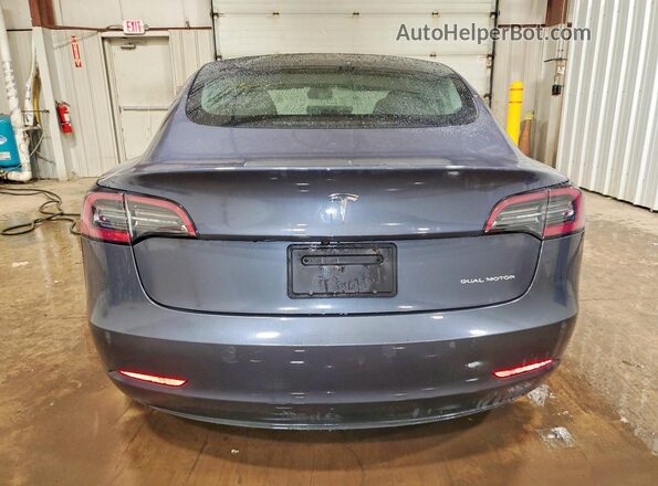 5YJ3E1EBXNF288097 2022 TESLA MODEL Gray Rear view