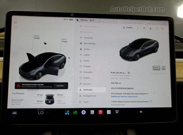 5YJ3E1EBXNF288097 2022 TESLA MODEL Gray 