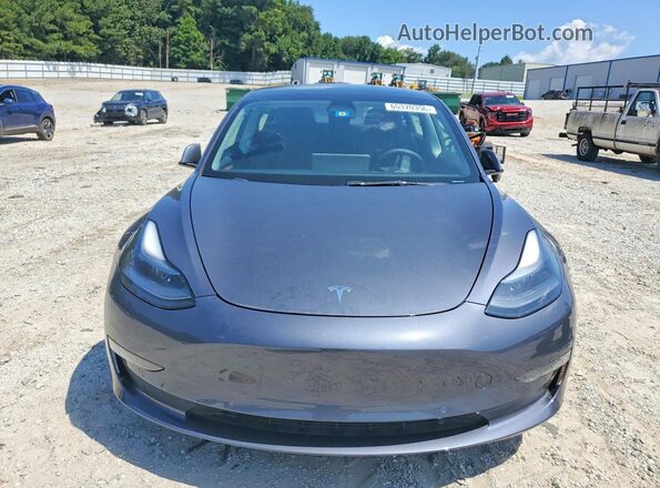 5YJ3E1EBXNF323818 2022 TESLA MODEL Черный Вид спереди