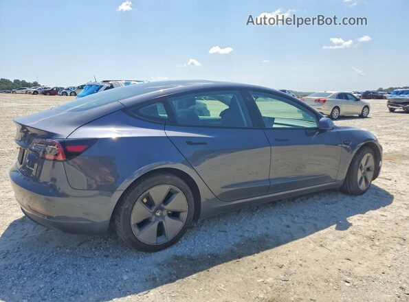 5YJ3E1EBXNF323818 2022 TESLA MODEL Черный Задняя правая четверть