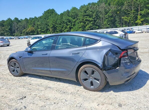 5YJ3E1EBXNF323818 2022 TESLA MODEL Черный Задняя левая четверть